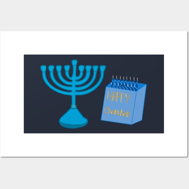 Happy Chanukah! Wall Art by stickersbyjori